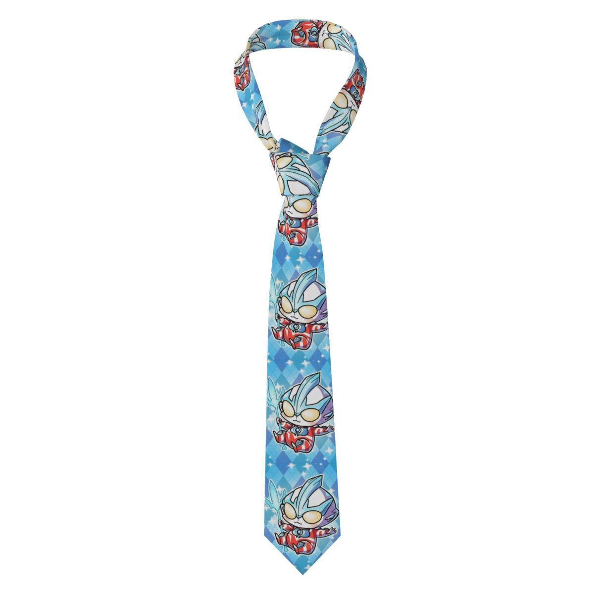 Men Accessories For Wedding - Krawat męski jedwabny w stylu chibi