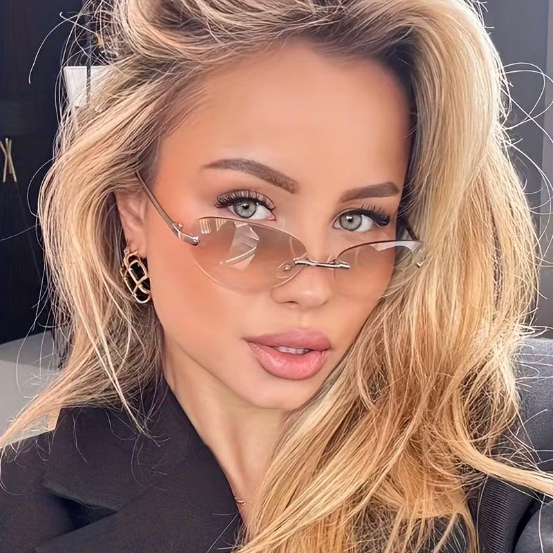 Men'S Accessories Glasses - Okulary przeciwsłoneczne owalne bez oprawek damskie