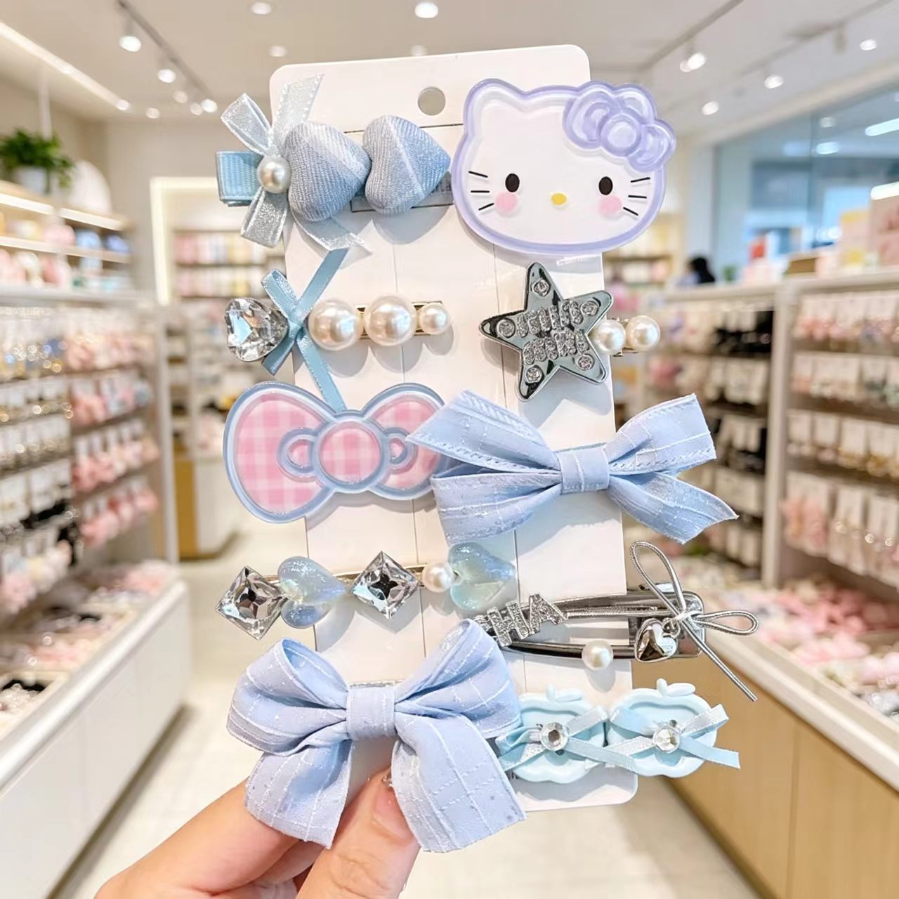 Tie Clip Set - Zestaw akcesoriów do włosów Hello Kitty