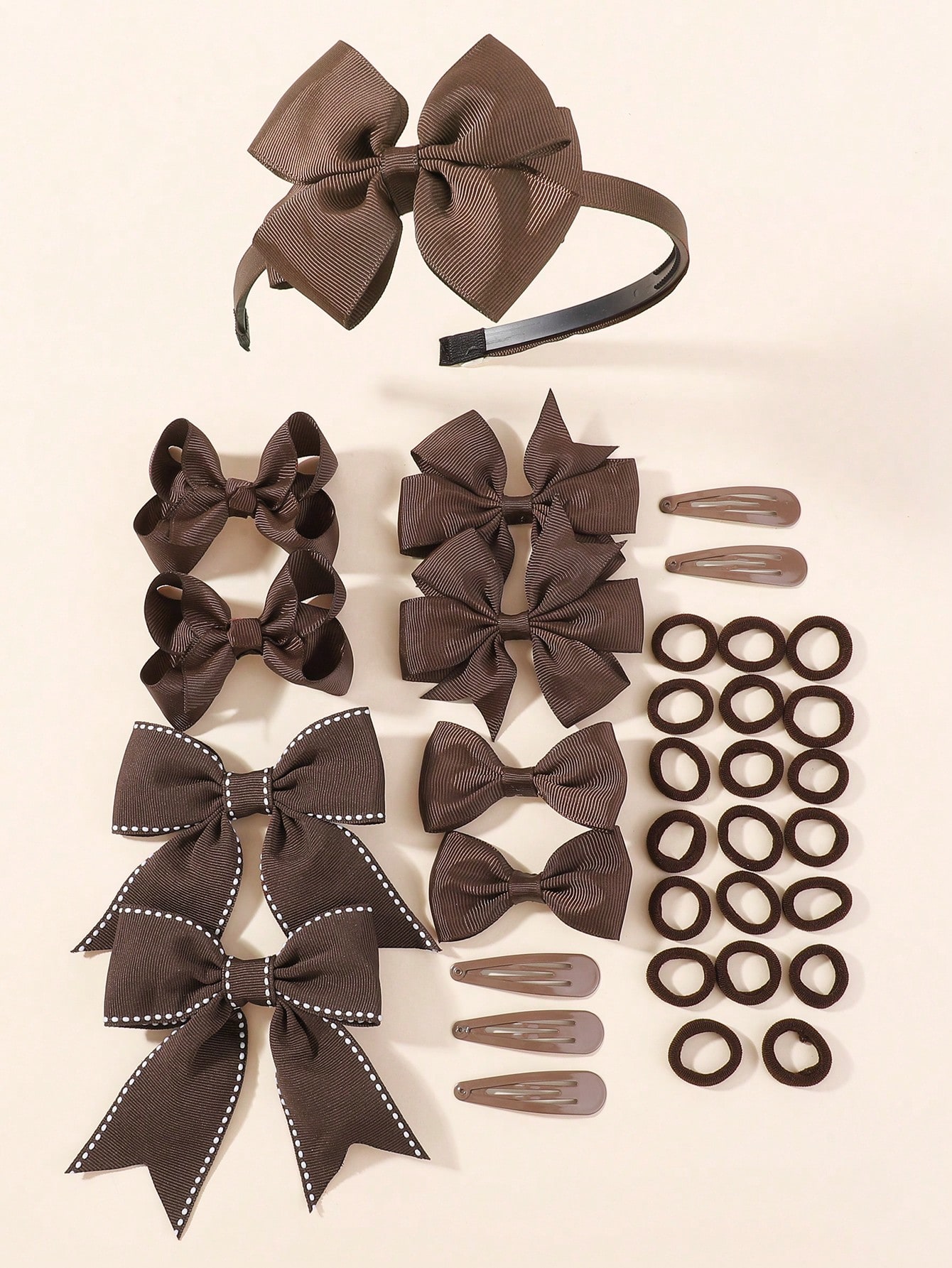 Tie Clip Set - 34 szt. Granatowy Zestaw Akcesoriów do