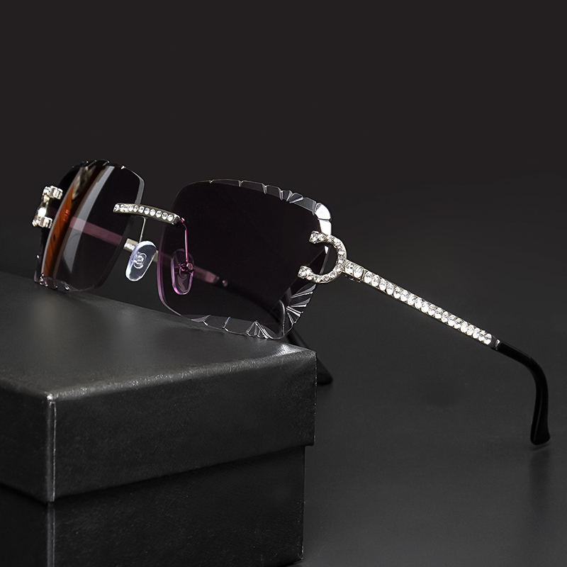 Men'S Accessories Glasses - Modne kwadratowe okulary przeciwsłoneczne bez oprawek,