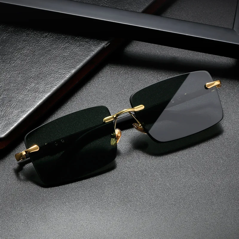 Men'S Accessories Glasses - Okulary przeciwsłoneczne prostokątne męskie damskie blokujące