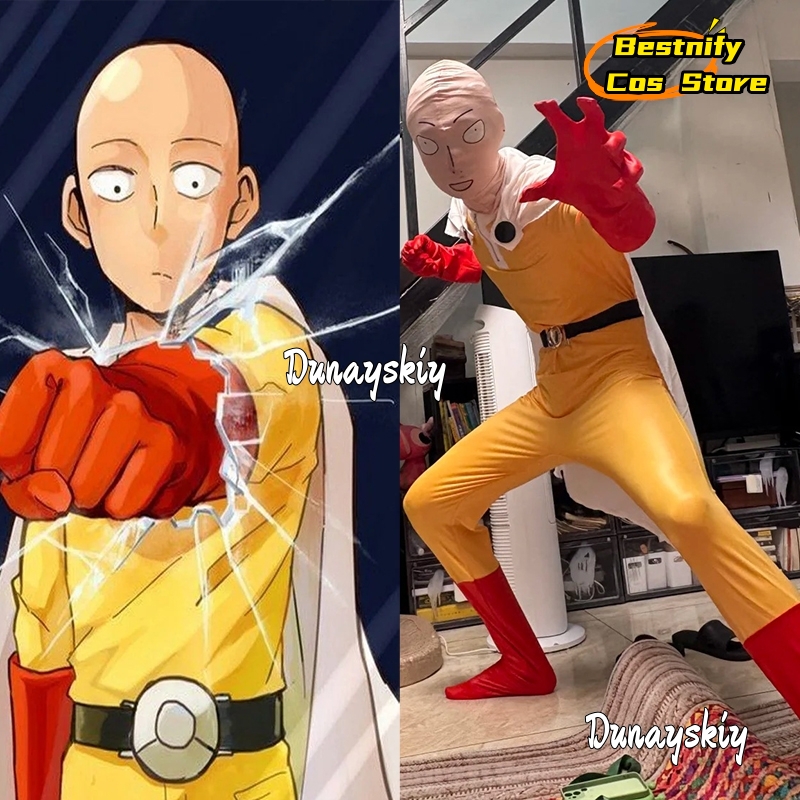 Men'S Accessories Japan - Kostium Cosplay Saitama MAN {Bestnify Cos}