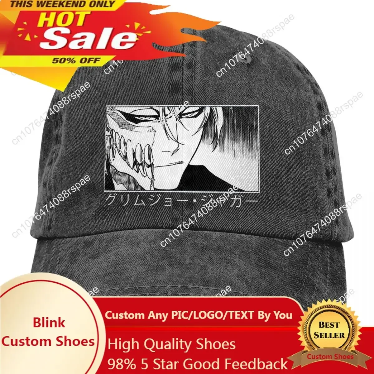 Hat Snapback Cap - Męska czapka baseballowa typu trucker Grimmjow