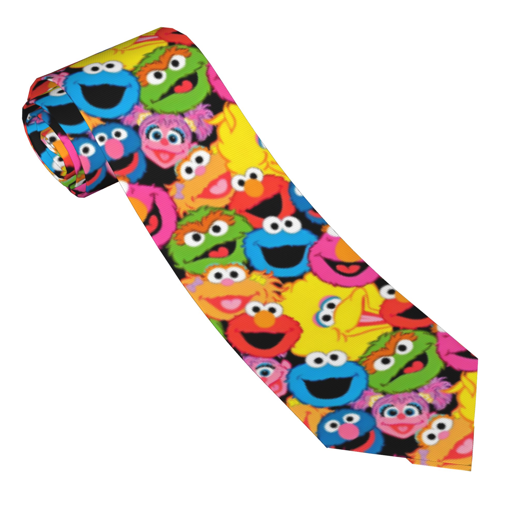 Krawat Sesame Street Kreskówka – Men Accessories For Wedding recenzja i cena
