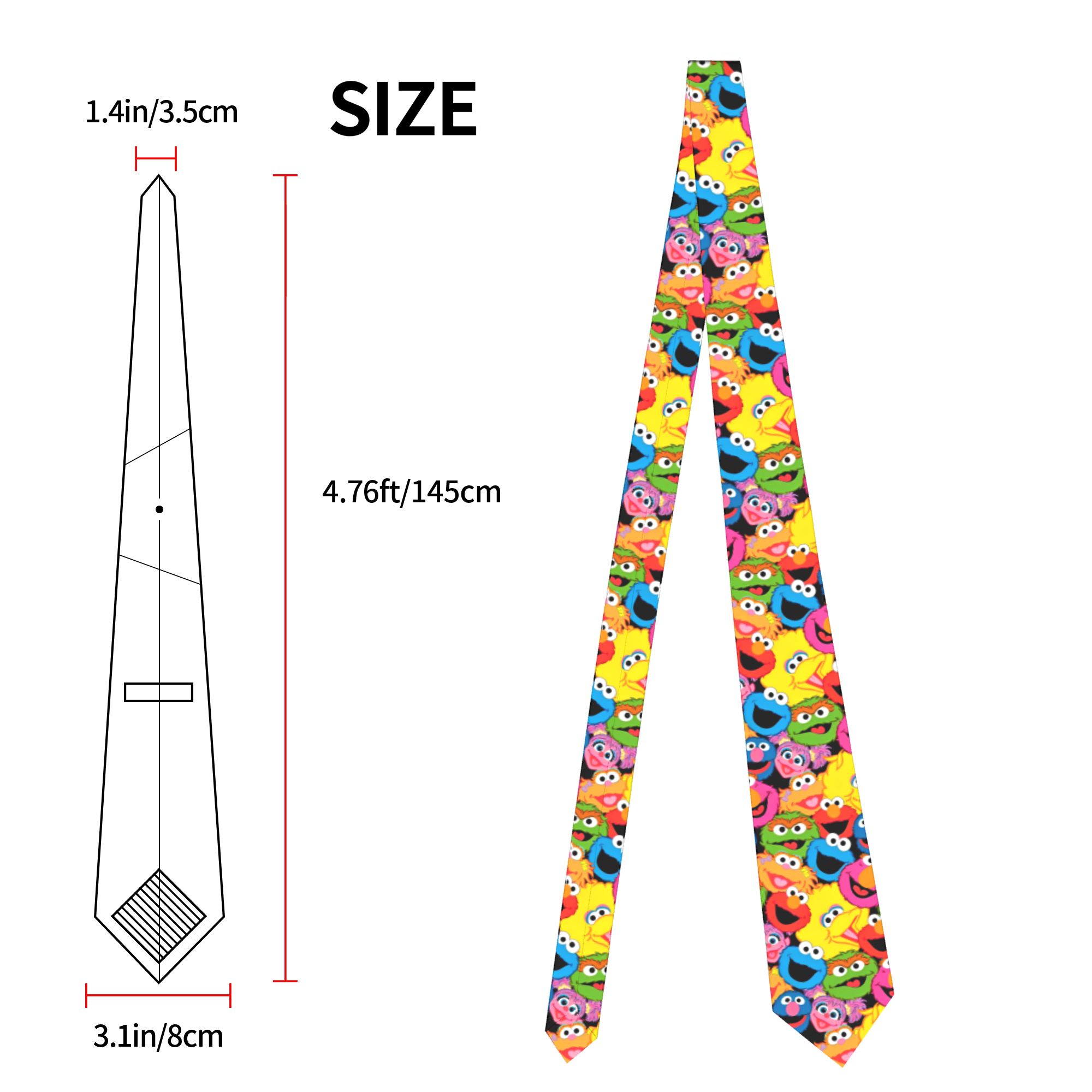 Krawat Sesame Street Kreskówka – Men Accessories For Wedding recenzja i cena