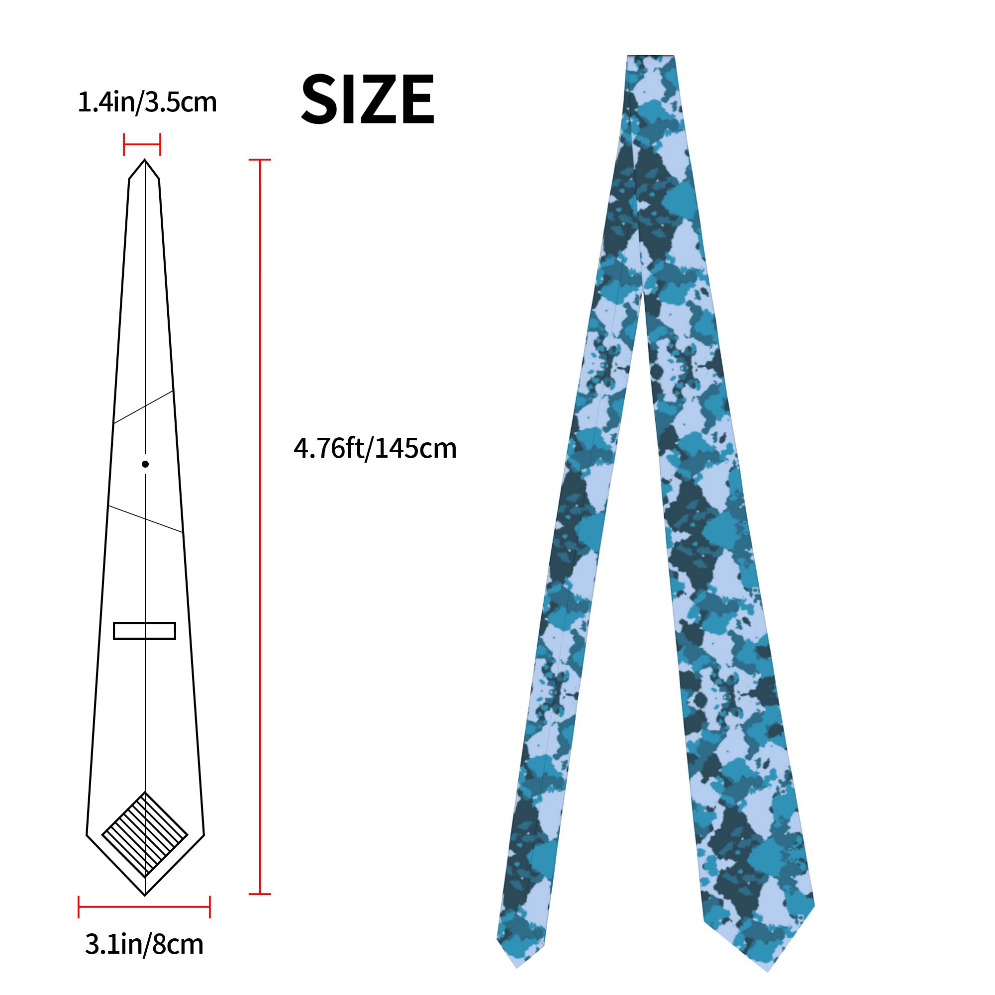 Męskie krawaty w kamuflażu, wą – Men Accessories For Wedding recenzja i cena