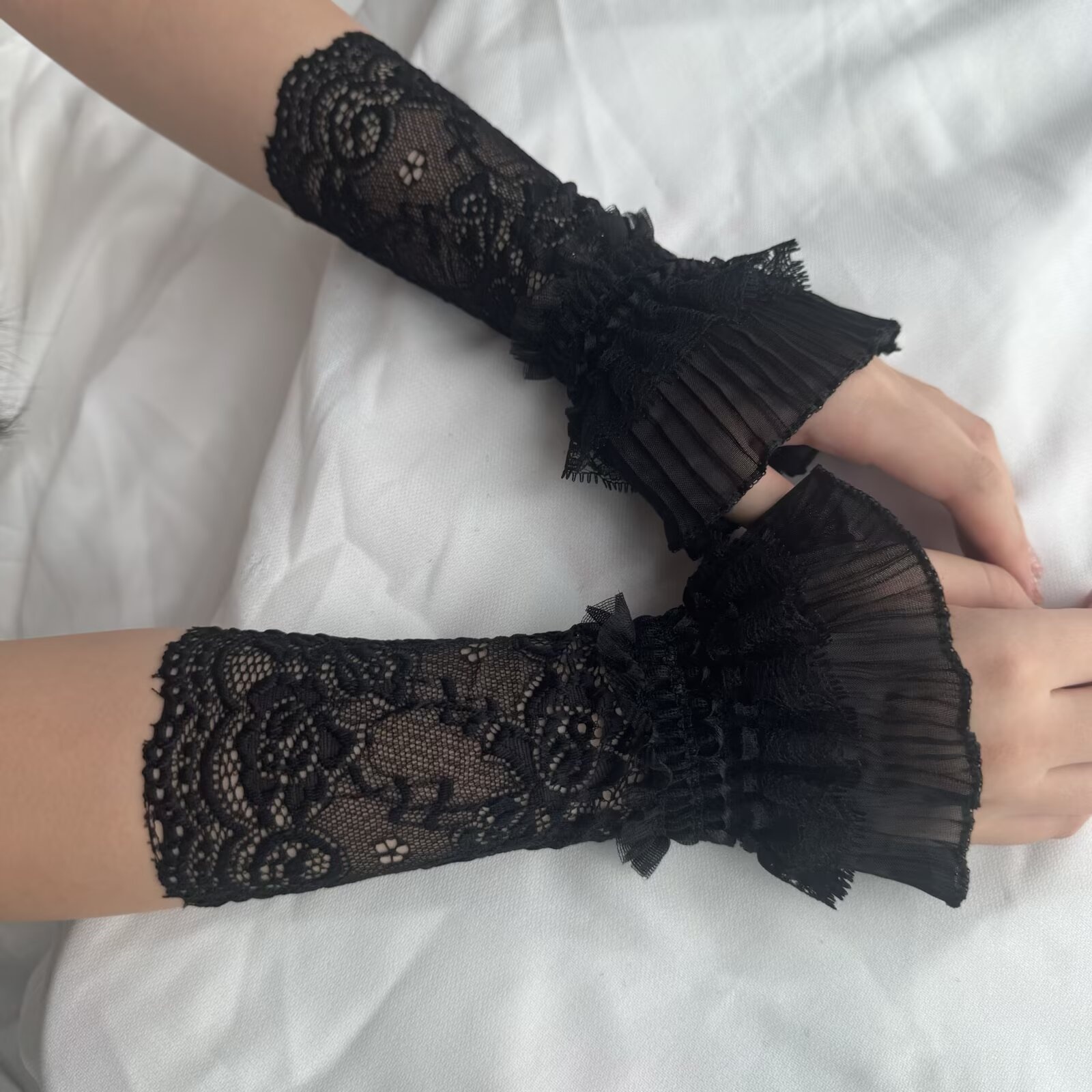 Koronkowe, ażurowe rękawki na  – Men Accessories For Wedding recenzja i cena