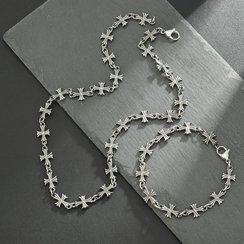 Punkowy łańcuszek z krzyżem na – Men'S Accessories Premium recenzja i cena