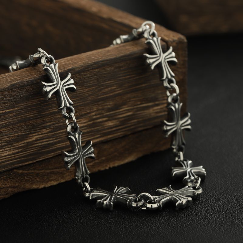 Punkowy łańcuszek z krzyżem na – Men'S Accessories Premium recenzja i cena