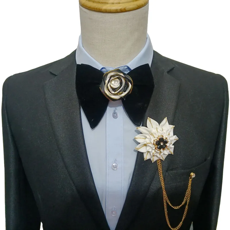 Duża aksamitna muszka-korsarz  – Men Accessories Usa recenzja i cena
