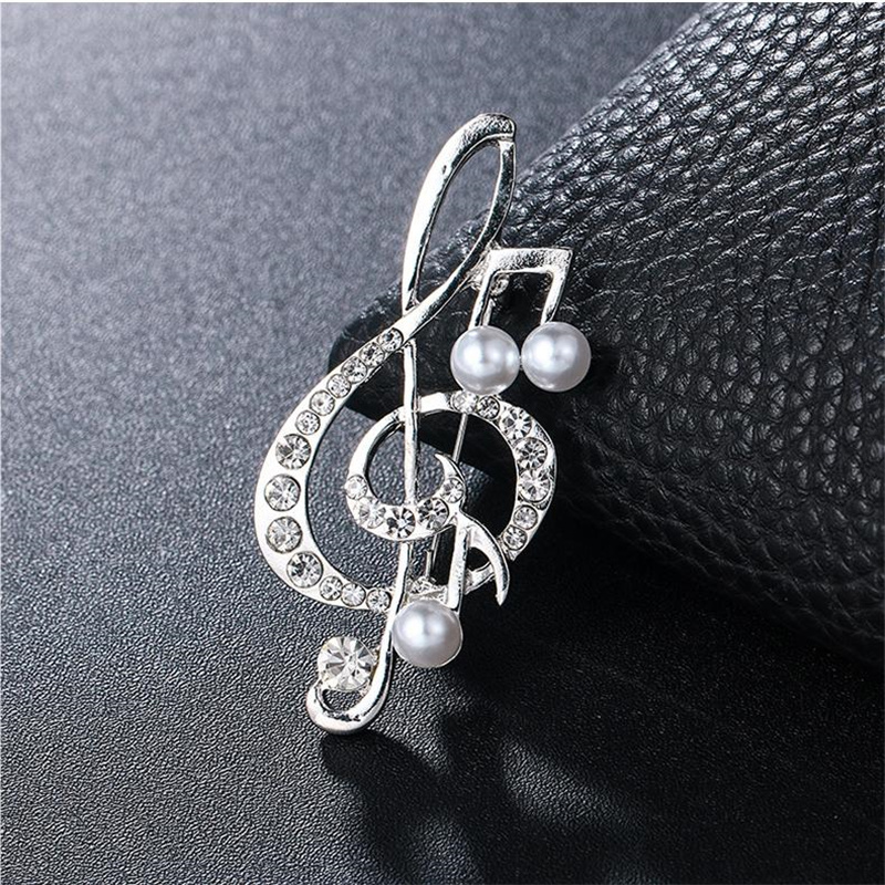 1Pc Eleganckie broszki z nutam – Men Accessories Ideas recenzja i cena