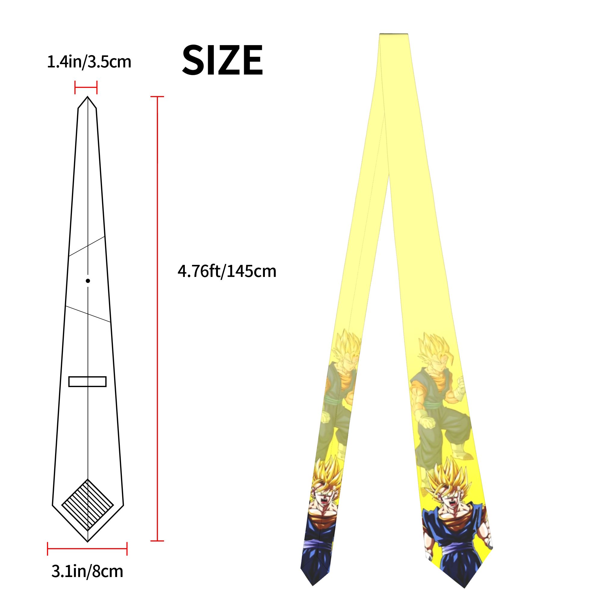 Krawaty z wzorem postaci z DBZ – Men Accessories For Wedding recenzja i cena