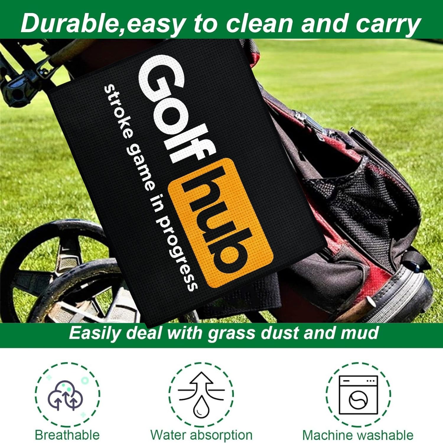 Zabawny ręcznik golfowy z mikr – Men'S Accessories Premium recenzja i cena