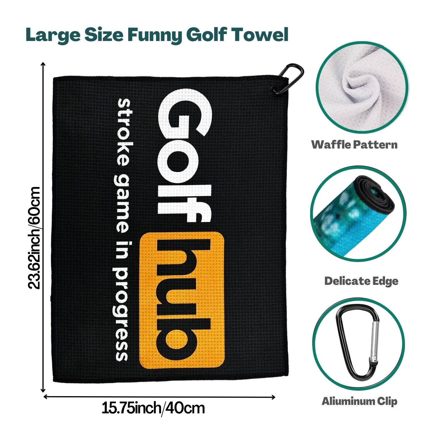 Zabawny ręcznik golfowy z mikr – Men'S Accessories Premium recenzja i cena