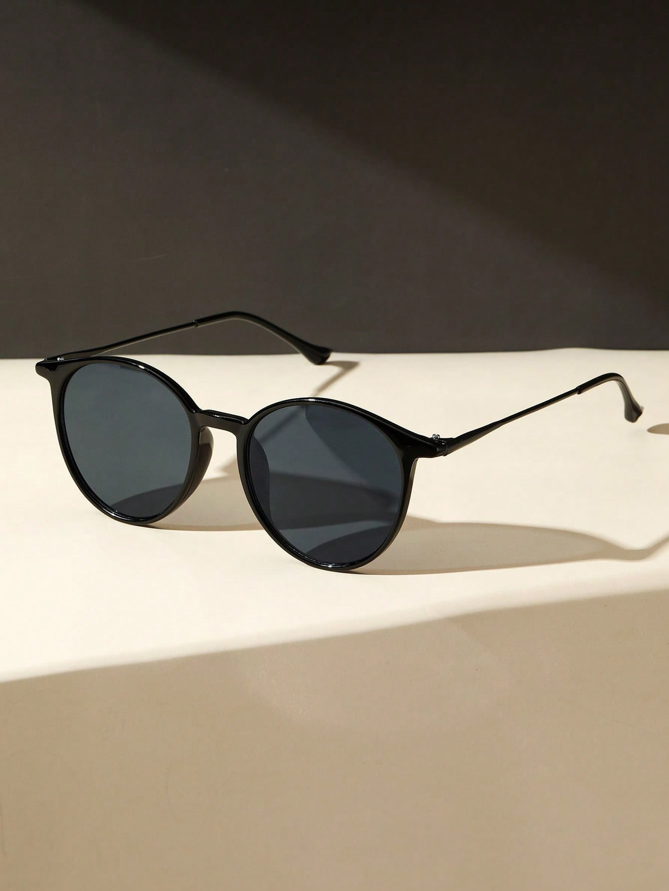 1 szt. Modne okrągłe metalowe  – Men'S Accessories Glasses recenzja i cena