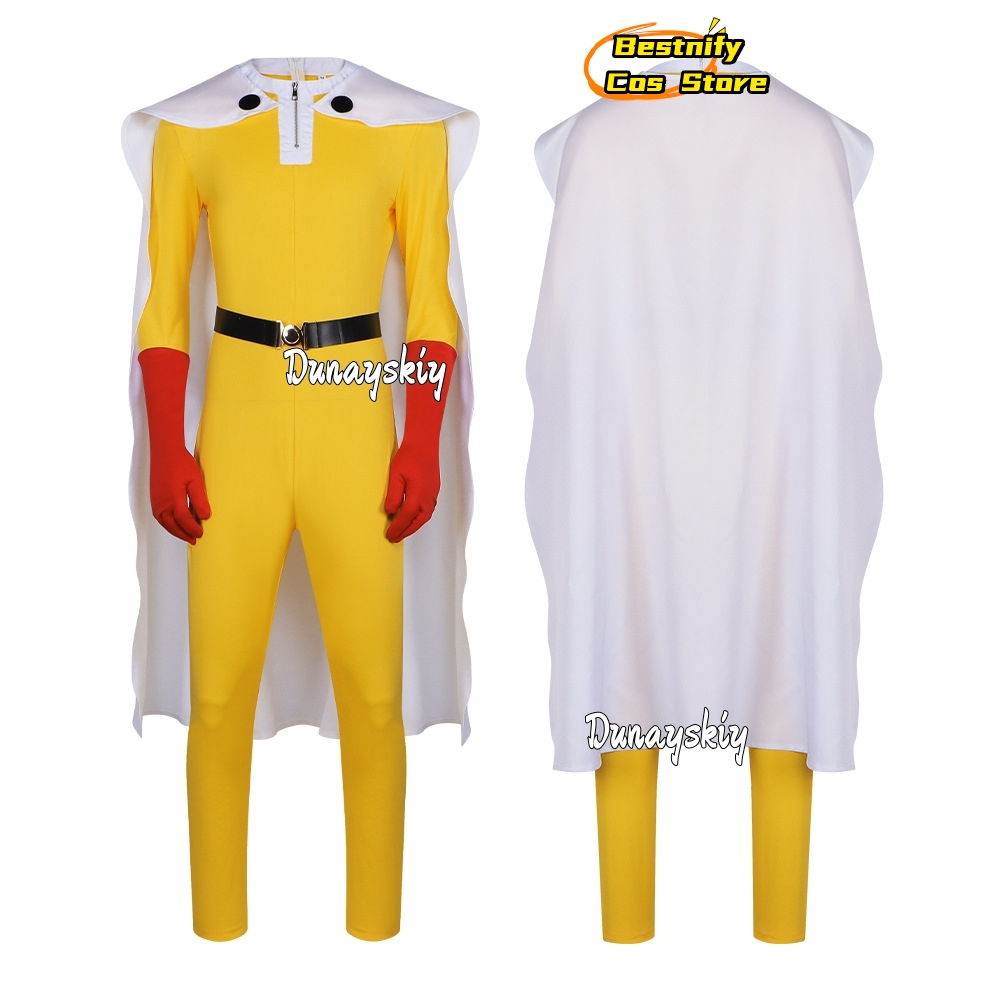 Kostium Cosplay Saitama MAN {B – Men'S Accessories Japan recenzja i cena