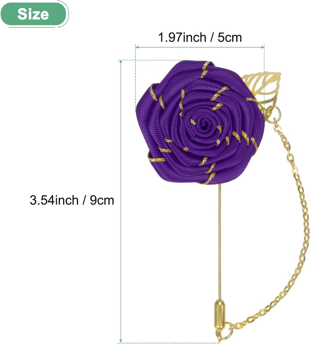 Broszka Róża, Kwiat Róży z Zło – Men Accessories For Wedding recenzja i cena