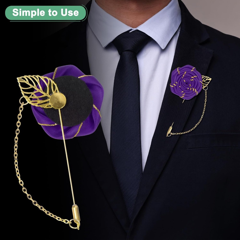 Broszka Róża, Kwiat Róży z Zło – Men Accessories For Wedding recenzja i cena